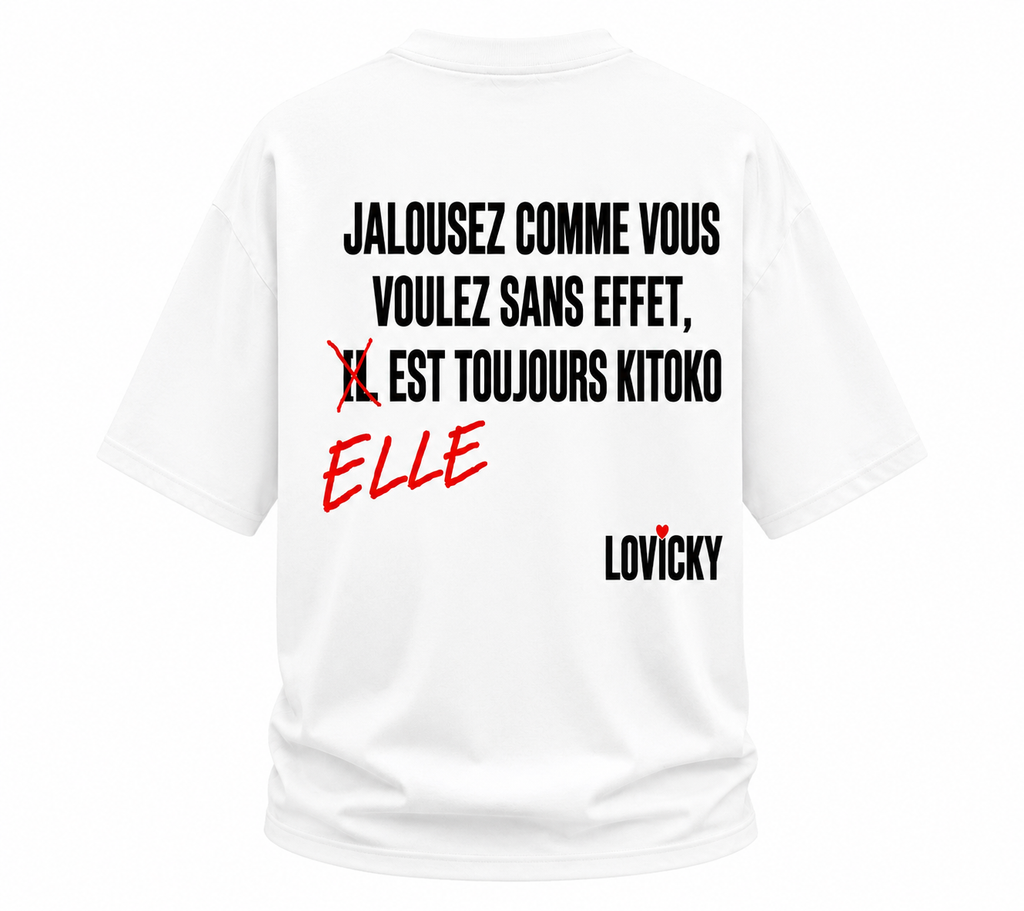 T-SHIRT ELLE EST TOUJOURS KITOKO - WHITE EDITION