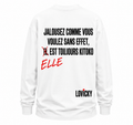 LONG SLEEVE ELLE EST TOUJOURS KITOKO - WHITE EDITION